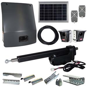 USAutomatic Sentry 300 Single Swing Gate Opener Kit - 10 Watt Panel